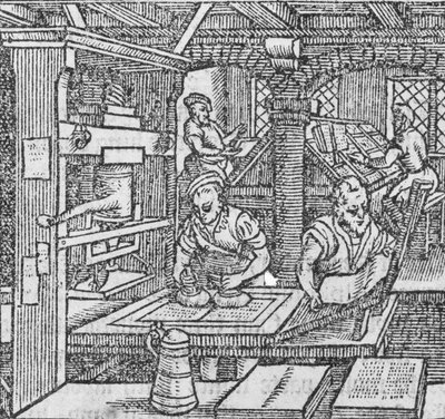 Un atelier de gravure - German School